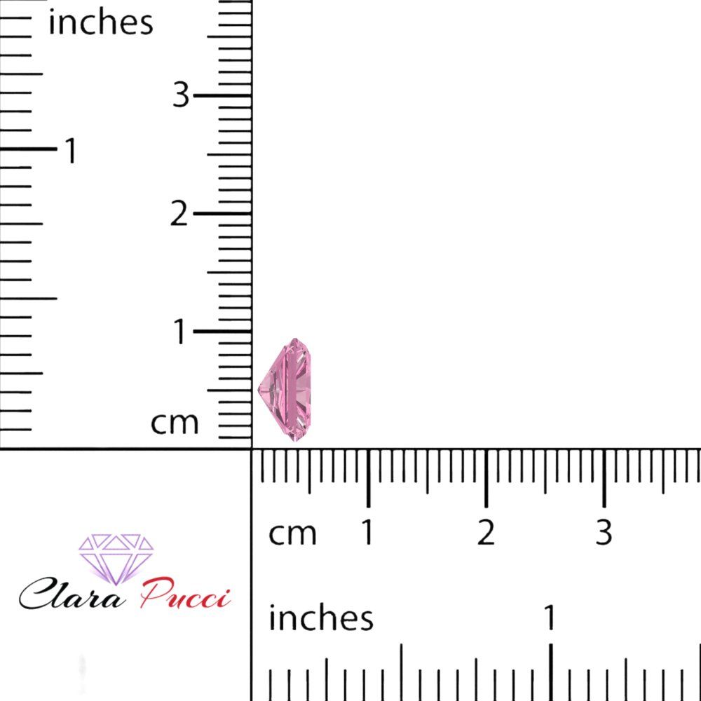 0.5 to 3 ct Emerald Cut VVS1 Simulated Pink October Birthstone