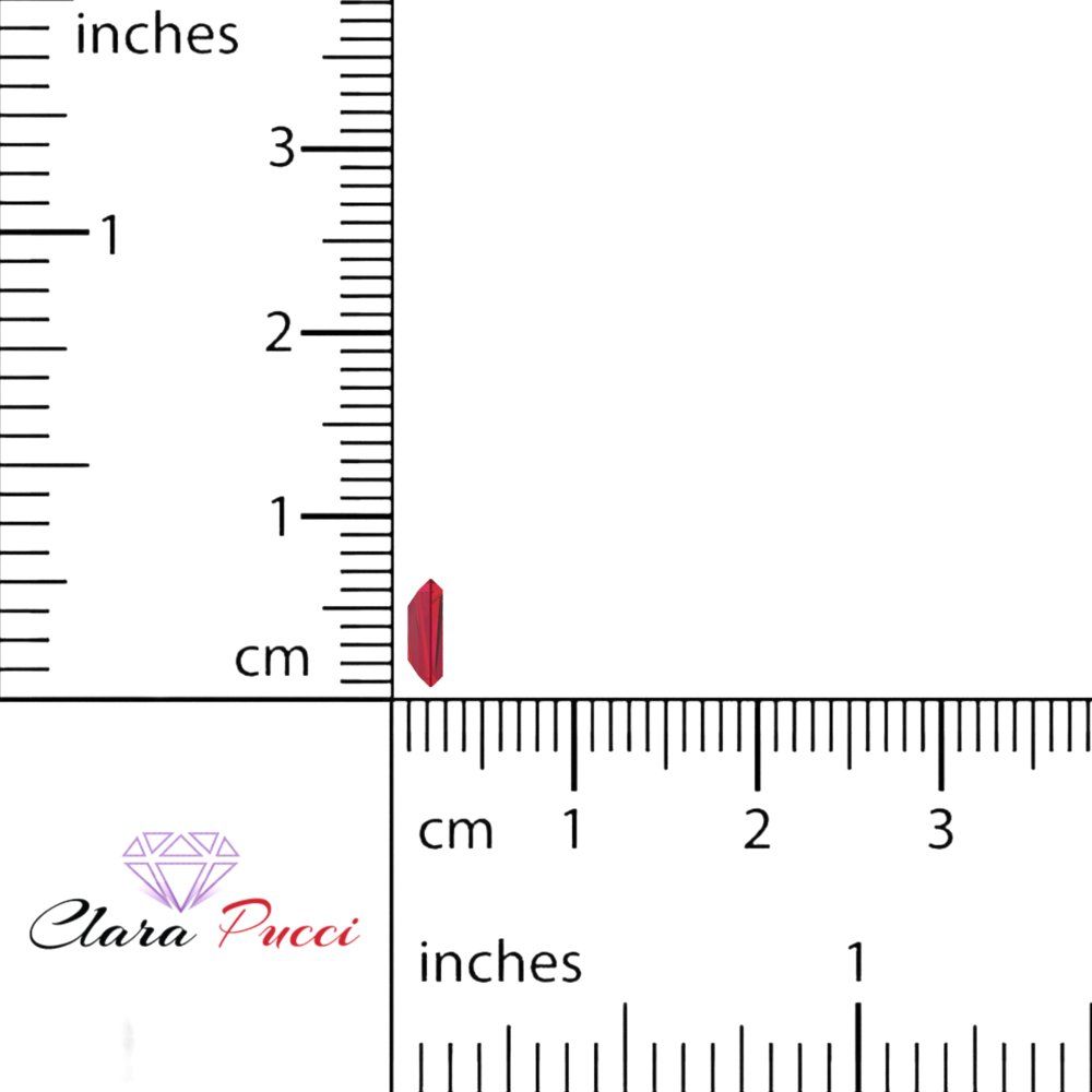 0.25 ct Tapered Baguette Cut VVS1 Simulated Pink tourmaline