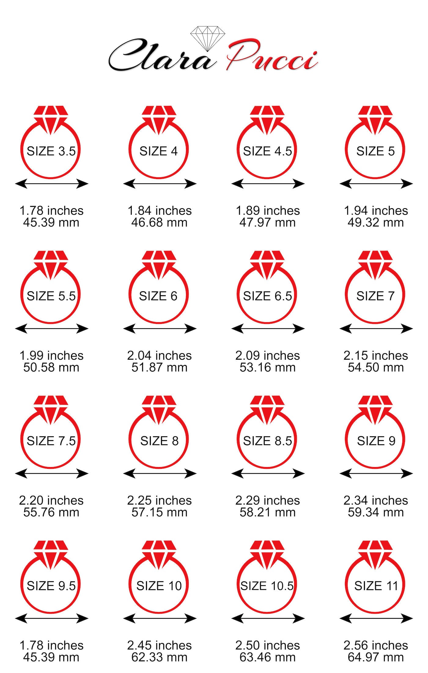 10K/Red/290-size-chart