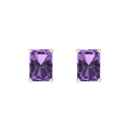 2cttw Alexandrite Gold-Plated 925 Silver Screw Back Stud Earrings