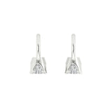2.26 ct Brilliant Round Cut Drop Dangle Natural Diamond Stone Clarity SI1-2 Color G-H White Gold Earrings Lever Back