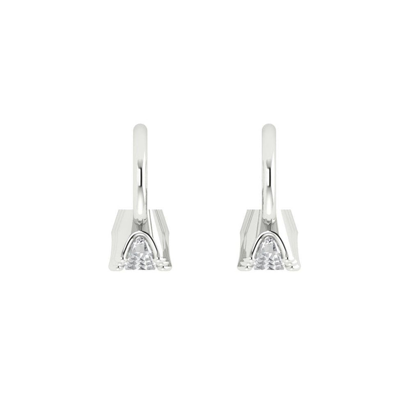 2.26 ct Brilliant Round Cut Drop Dangle Natural Diamond Stone Clarity SI1-2 Color I-J White Gold Earrings Lever Back