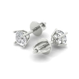 0.2 ct Brilliant Round Cut Solitaire Studs Natural Diamond Stone Clarity SI1-2 Color G-H White Gold Earrings Screw back