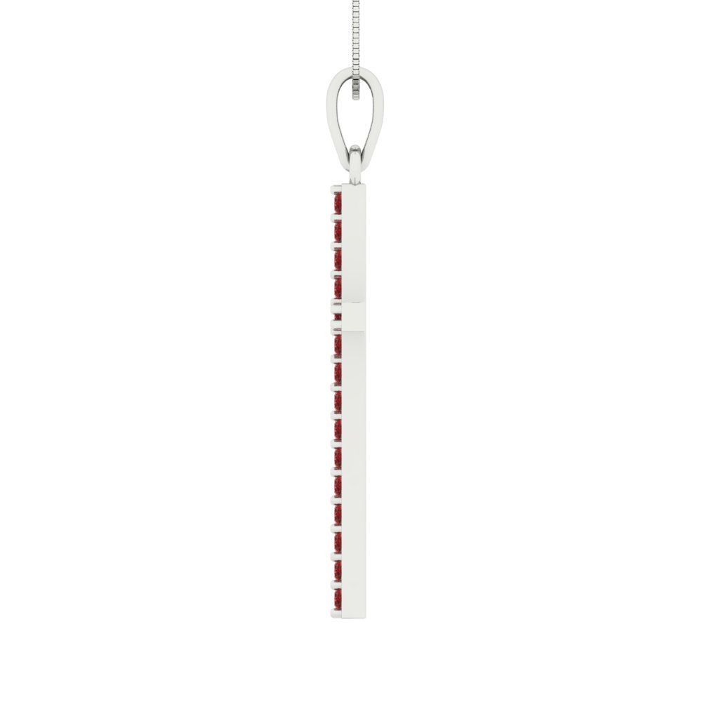 0.575cttw Round Cut Garnet Gold-Plated 925 Silver Pendant and 16" Box-Chain Necklace