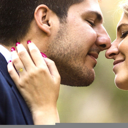 2 cttw Natural Citrine Solitaire  Engagement Ring - Solid Gold (Round Cut,8.0mm)