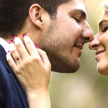 1 cttw Simulated Ruby Solitaire  Engagement Ring - Solid Yellow Gold (VVS1, Round Cut,6.5mm)