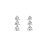 0.52 ct Brilliant Round Cut Studs Natural Diamond Stone Clarity SI1-2 Color G-H White Gold Earrings Screw back