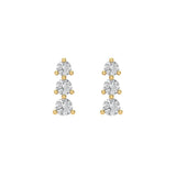 0.52 ct Brilliant Round Cut Studs Natural Diamond Stone Clarity SI1-2 Color G-H Yellow Gold Earrings Screw back