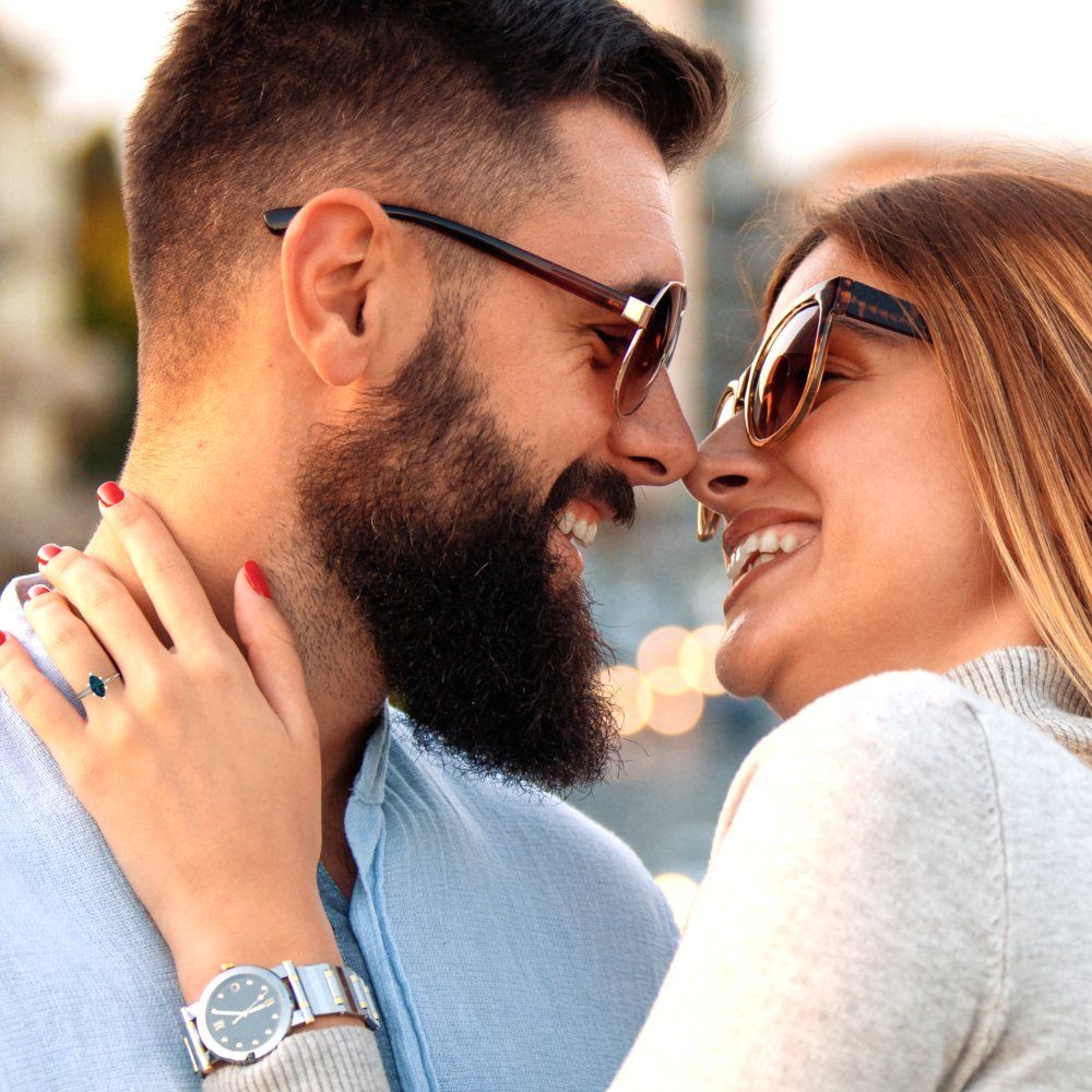 1 cttw Natural London Blue Topaz Solitaire  Engagement Ring - Solid White Gold  (VVS1, Marquise Cut,10x5mm)