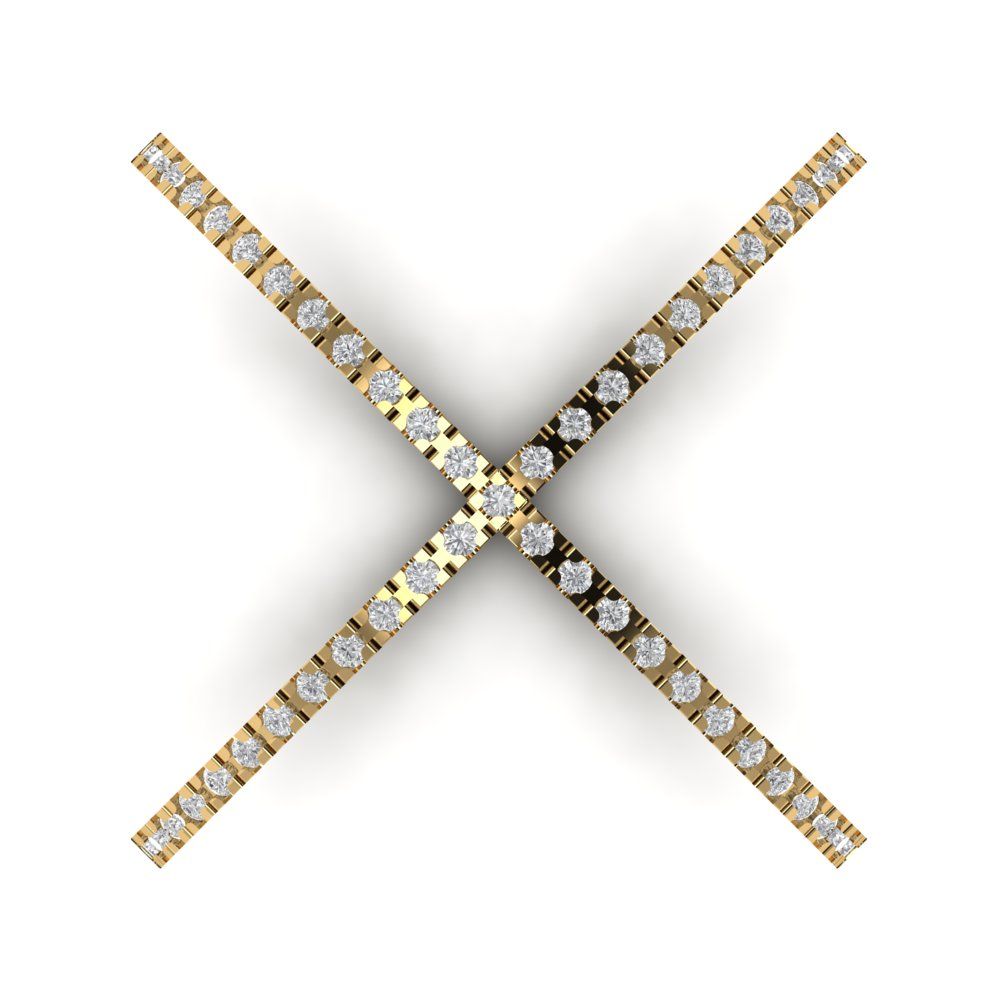 0.245 cttw White Sapphire Statement Engagement Ring - Solid Gold (Round Cut,1.0mm)