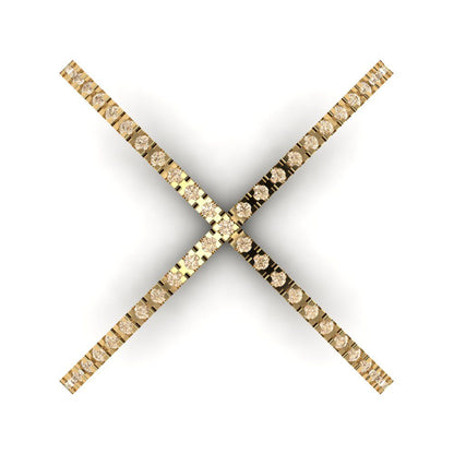 0.245 cttw Natural Morganite Statement Engagement Ring - Solid Yellow Gold (VVS1, Round Cut,1.0mm)