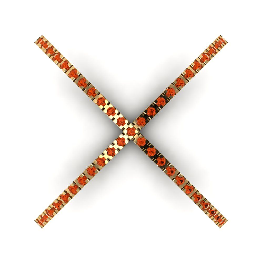 0.245 cttw Zirconia Simulated Red Diamond Statement Engagement Ring - Solid Gold (VVS1, Round Cut,1.0mm)