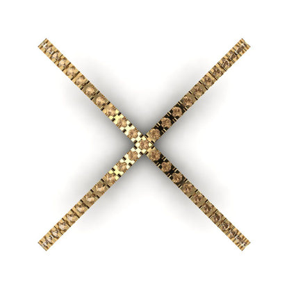 0.245 cttw Zirconia Simulated Champagne Diamond Statement Engagement Ring - Solid Gold (VVS1, Round Cut,1.0mm)