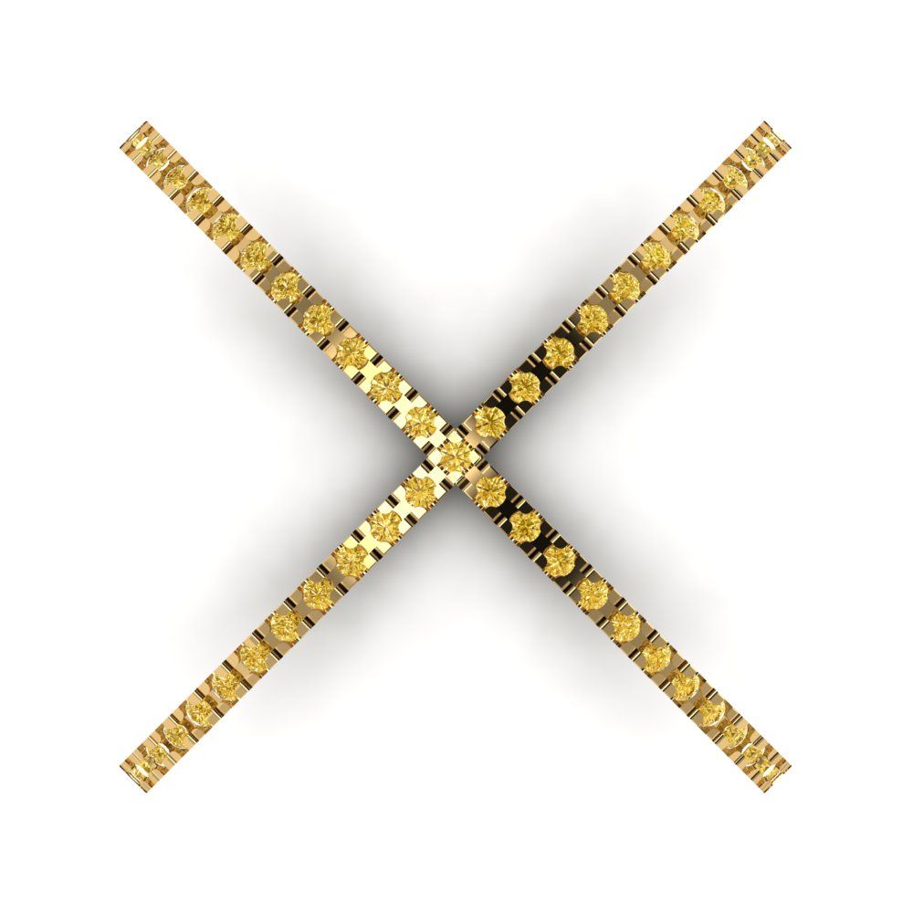 0.245 cttw Natural Citrine Statement Engagement Ring - Solid Gold (Round Cut,1.0mm)