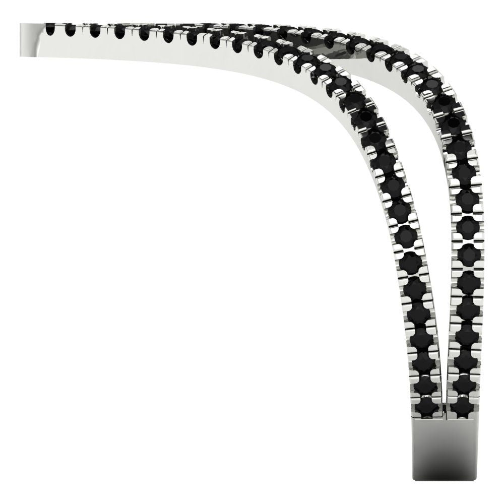 0.525 cttw Natural Onyx Statement Engagement Ring - Solid Gold (Round Cut,1.0mm)