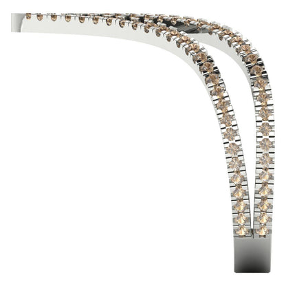 0.525 cttw Yellow Moissanite Statement Engagement Ring - Solid Gold (Round Cut,1.0mm)