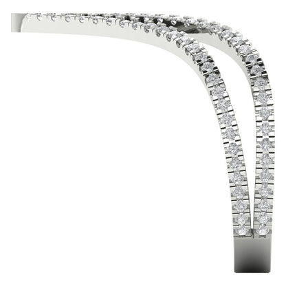 0.525 cttw Certified Moissanite Statement Engagement Ring - Solid Gold (VVS1, D-F,Round Cut,1.0mm)