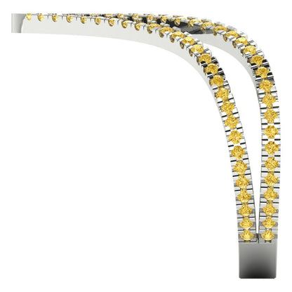 0.525 cttw Natural Citrine Statement Engagement Ring - Solid Gold (Round Cut,1.0mm)