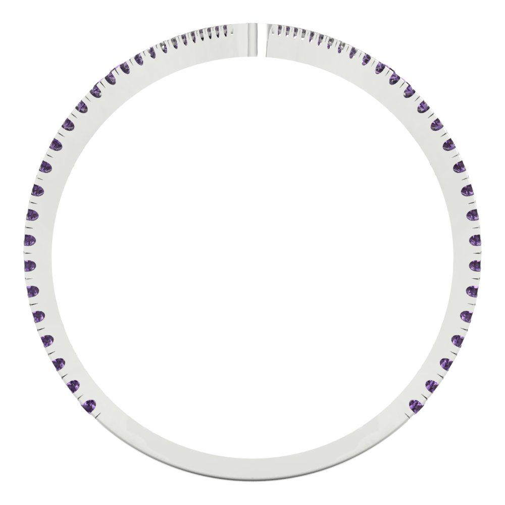 0.525 cttw Simulated Alexandrite Statement Engagement Ring - Solid Gold (Round Cut,1.0mm)