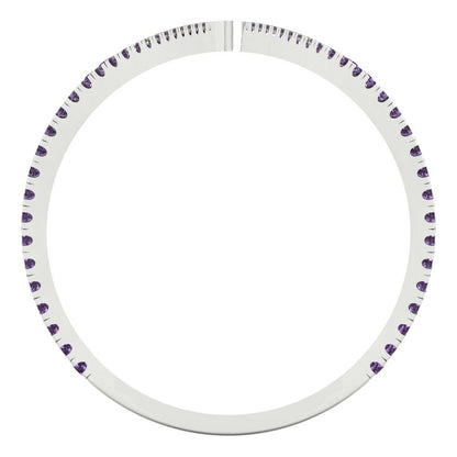 0.525 cttw Simulated Alexandrite Statement Engagement Ring - Solid Gold (Round Cut,1.0mm)