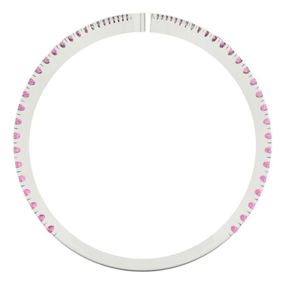 0.525 cttw Zirconia Simulated Pink Diamond Statement Engagement Ring - Solid Gold (VVS1, Round Cut,1.0mm)