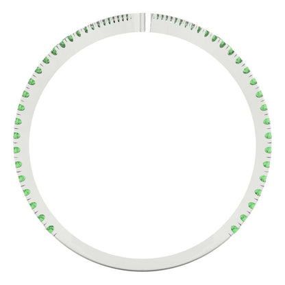 0.525 cttw Zirconia Simulated Green Diamond Statement Engagement Ring - Solid Gold (VVS1, Round Cut,1.0mm)