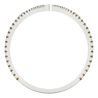 0.525 cttw Zirconia Simulated Champagne Diamond Statement Engagement Ring - Solid Gold (VVS1, Round Cut,1.0mm)