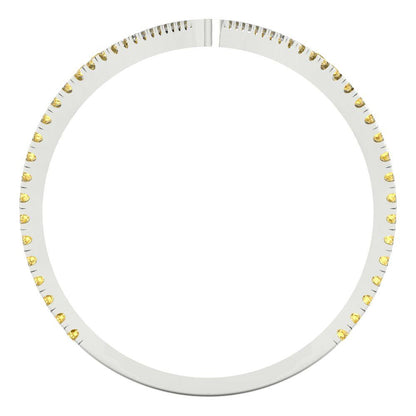 0.525 cttw Natural Citrine Statement Engagement Ring - Solid Gold (Round Cut,1.0mm)