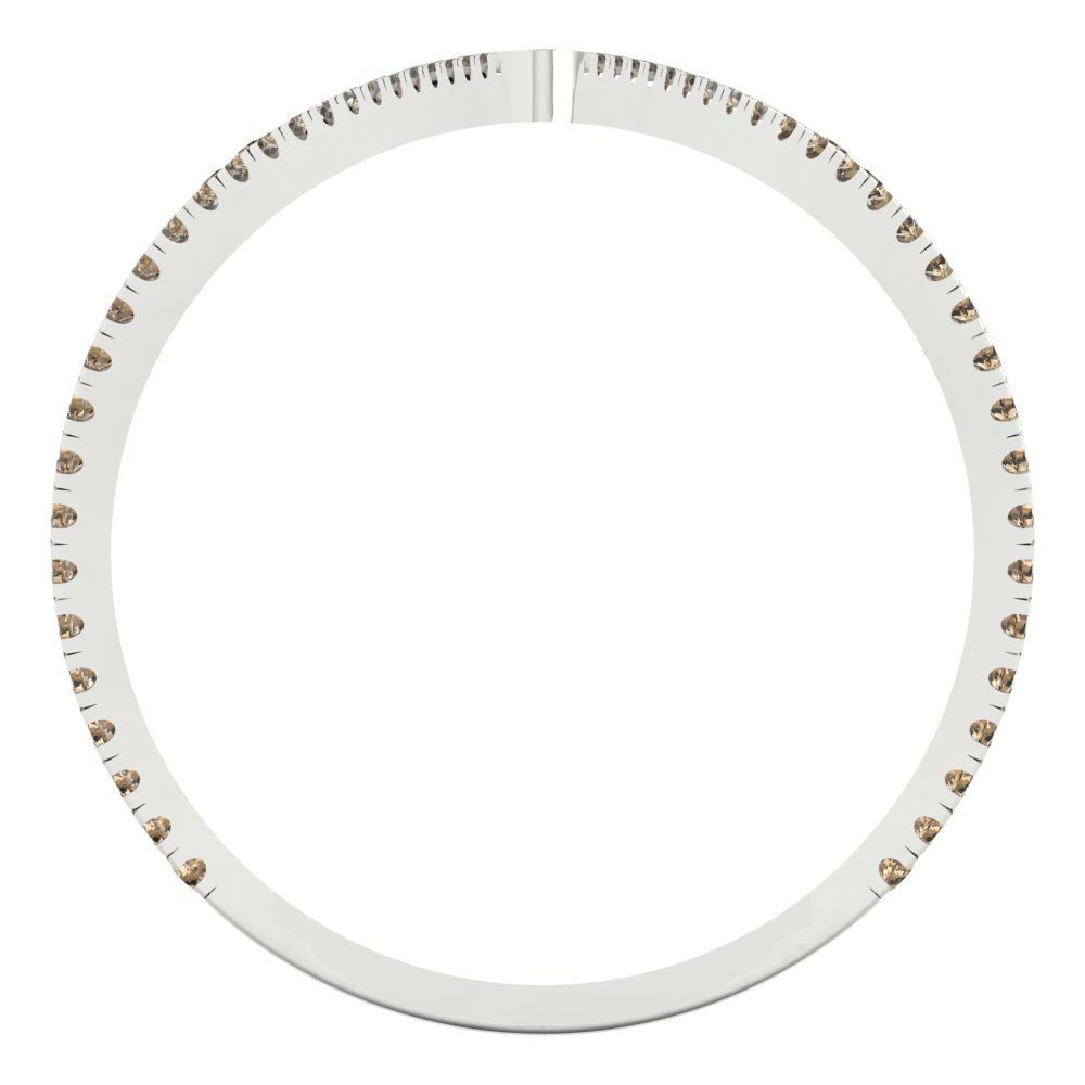 0.525 cttw Yellow Moissanite Statement Engagement Ring - Solid Gold (Round Cut,1.0mm)