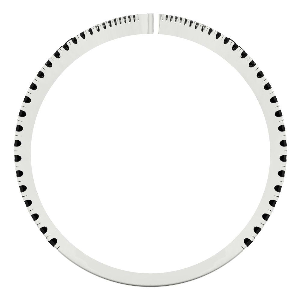 0.525 cttw Natural Onyx Statement Engagement Ring - Solid Gold (Round Cut,1.0mm)