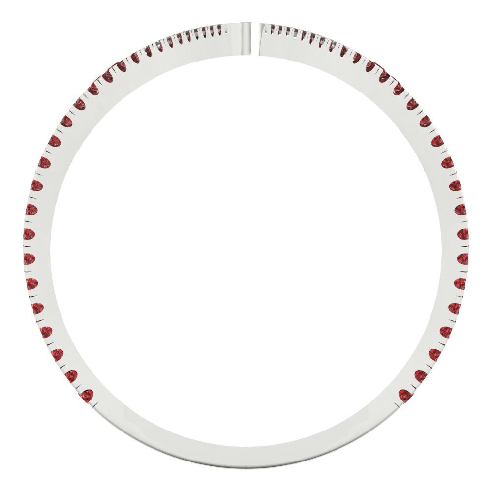 0.525 cttw Natural Garnet Statement Engagement Ring - Solid Gold (Round Cut,1.0mm)