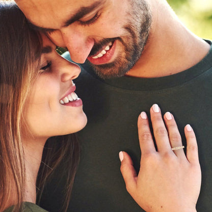 1.53 cttw Natural Morganite Round Cut Rose Gold Eternity Wedding Band