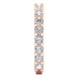 1.52 ct Brilliant Round Cut Natural Diamond Stone Clarity SI1-2 Color G-H Rose Gold Eternity Band