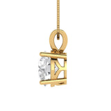 2 ct Brilliant Round Cut Solitaire Natural Diamond Stone Clarity SI1-2 Color G-H Yellow Gold Pendant with 18" Chain