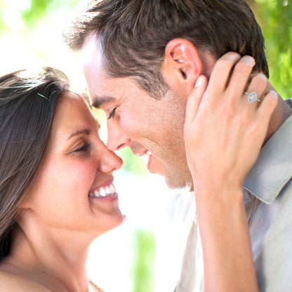 2.38 cttw Certified Moissanite Hidden Halo Engagement Ring - Solid Gold (VVS1, D-F,Pear Cut,10x7mm )