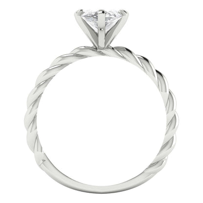 2 ct Brilliant Marquise Cut Natural Diamond Stone Clarity VS1-2 Color G-H White Gold Solitaire Ring