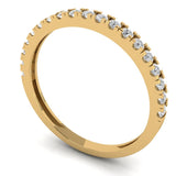 0.57 ct Brilliant Round Cut Natural Diamond Stone Clarity SI1-2 Color G-H Yellow Gold Stackable Band