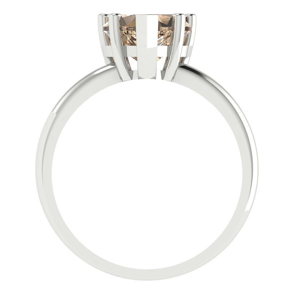 2 cttw Yellow Moissanite Solitaire  Engagement Ring - Solid Gold (Heart Cut,8mm)