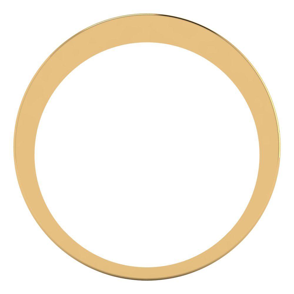 0.78 cttw Simulated Champagne Diamond Princess Cut Yellow Gold Eternity Wedding Band