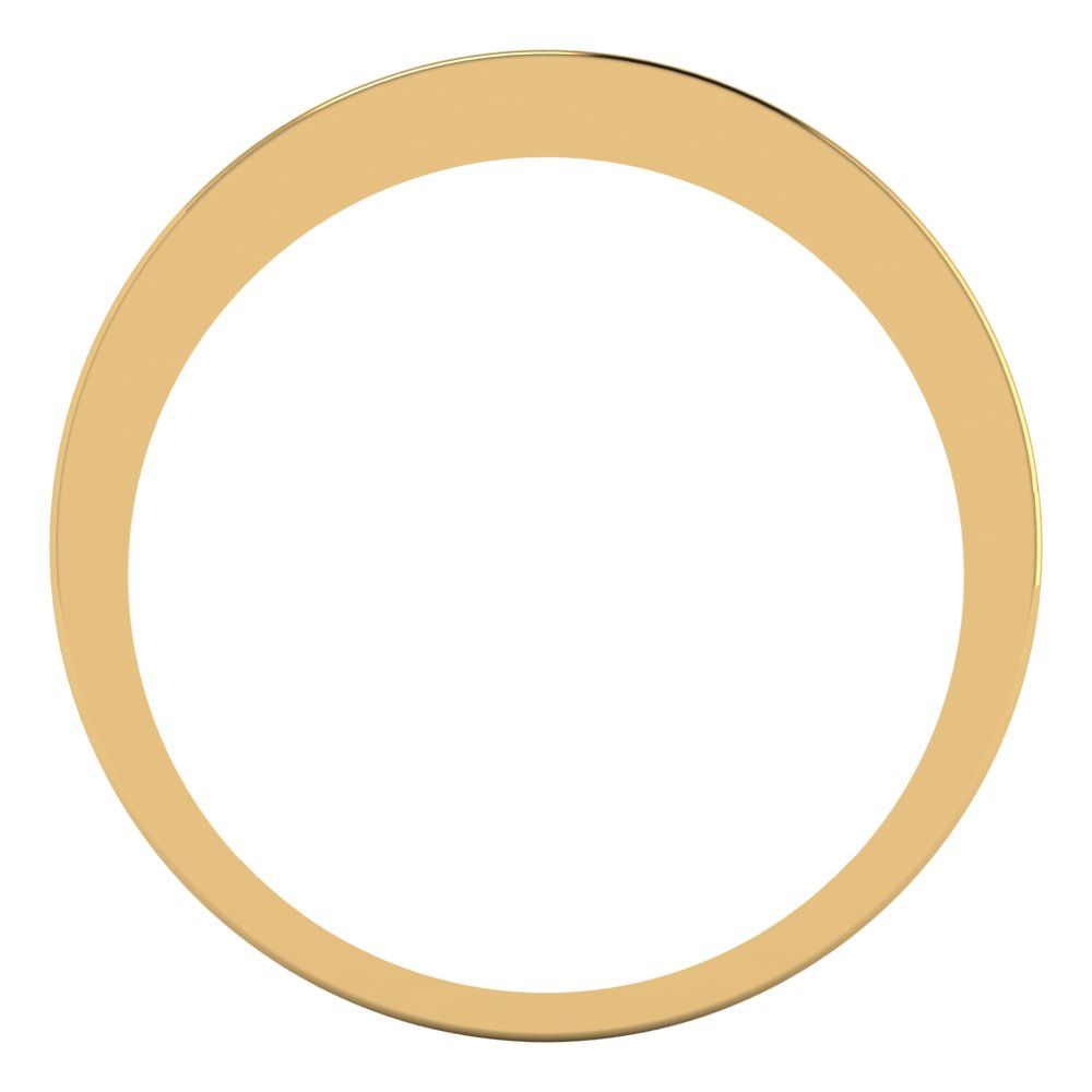 0.78 cttw Simulated Diamond Princess Cut Yellow Gold Eternity Wedding Band