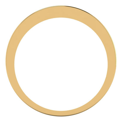 0.78 cttw Simulated Pink Diamond Princess Cut Yellow Gold Eternity Wedding Band