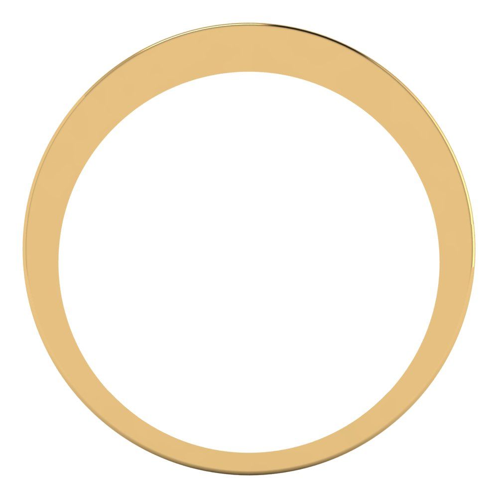 0.78 cttw Blue Moissanite Princess Cut Yellow Gold Eternity Wedding Band