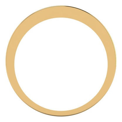 0.78 cttw White Sapphire Princess Cut Yellow Gold Eternity Wedding Band