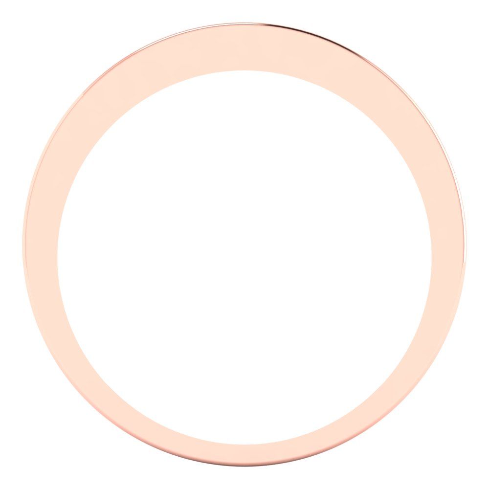 0.78 cttw White Sapphire Princess Cut Rose Gold Eternity Wedding Band