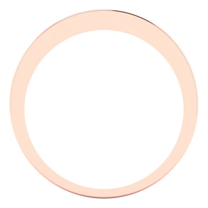 0.78 cttw Natural Garnet Princess Cut Rose Gold Eternity Wedding Band