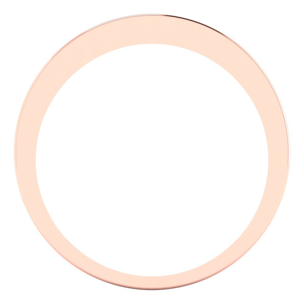 0.78 cttw Natural Onyx Princess Cut Rose Gold Eternity Wedding Band