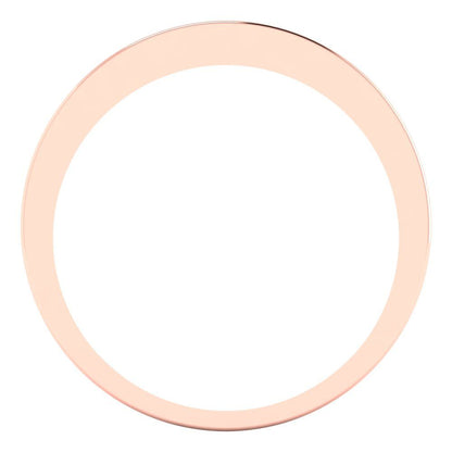 0.78 cttw Natural Onyx Princess Cut Rose Gold Eternity Wedding Band