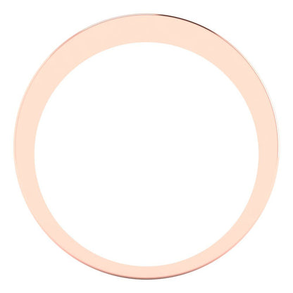 0.78 cttw Natural Amethyst Princess Cut Rose Gold Eternity Wedding Band