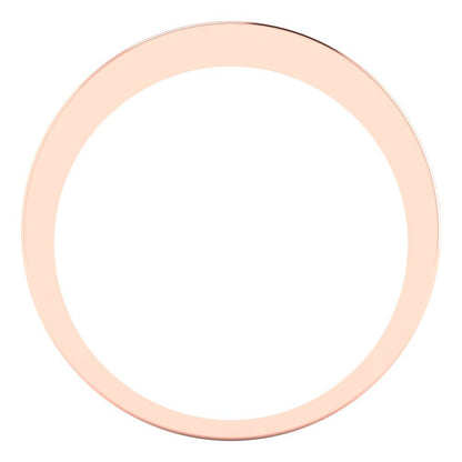 0.78 cttw Simulated Ruby Princess Cut Rose Gold Eternity Wedding Band