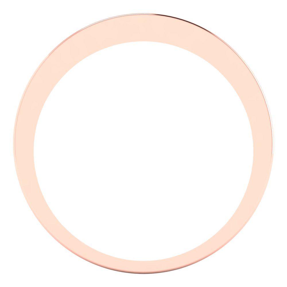0.78 cttw Yellow Moissanite Princess Cut Rose Gold Eternity Wedding Band